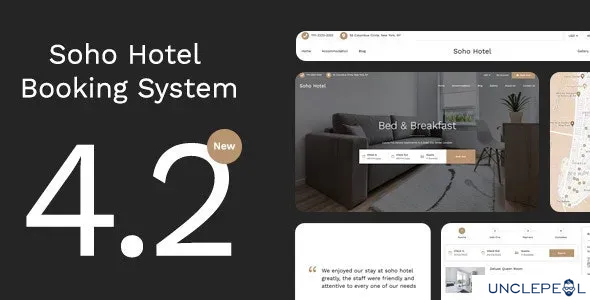 Soho Hotel 预订日历 WordPress 主题 4.2.1