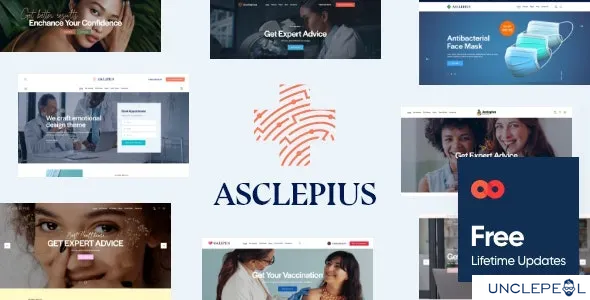 Asclepius - 医生、医疗与健康 WordPress 主题 1.6 开心版