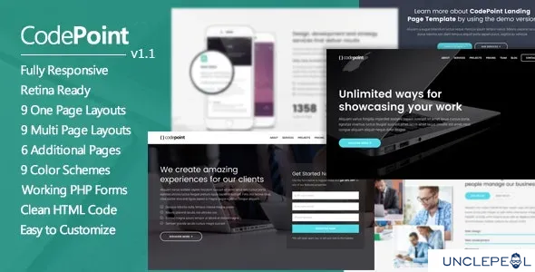 CodePoint - 多用途着陆页 WordPress 主题 1.2.1