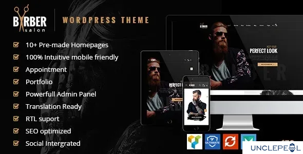 Barber - 理发、纹身与美容沙龙 WordPress 主题 2.0.0