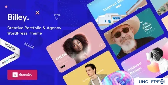 Billey - 创意作品集与代理 Elementor WordPress 主题 1.7.5