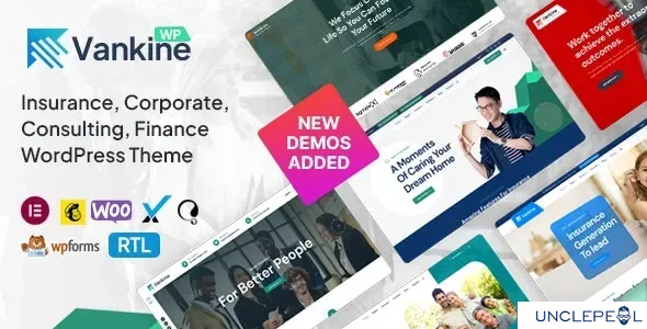 Vankine - 保险与咨询业务 WordPress 主题 1.2.2
