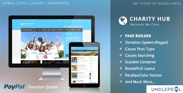 Charity Hub - 非营利/筹款 WordPress 1.4.6