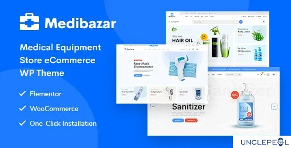 Medibazar - 医疗 WooCommerce 主题 Premium 1.8.3 开心版