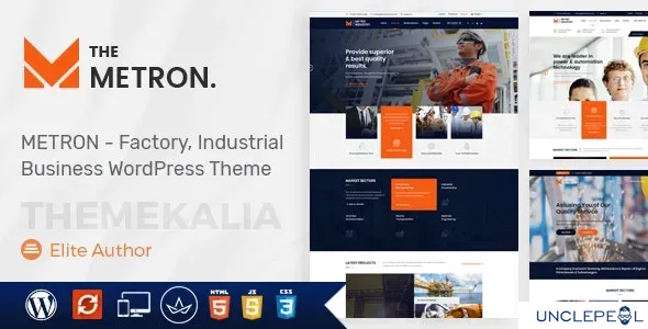 Metron - 工业与建筑 WordPress 主题 2.4