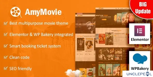 AmyMovie - 电影与影院 WordPress 主题 4.2.0