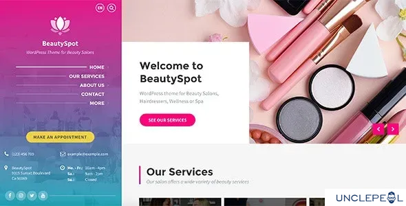 BeautySpot - 美容沙龙 WordPress 主题 3.5.8