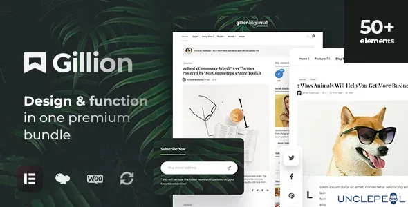 Gillion | 多概念博客/杂志与商店 WordPress AMP 主题 4.6