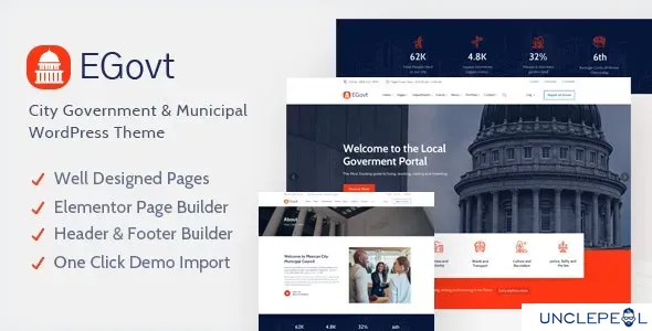 EGovt - 城市政府 WordPress 主题 1.2.6