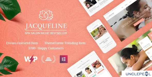 Jacqueline | 水疗与按摩沙龙美容 WordPress 主题 + Elementor 2.8.0 开心版