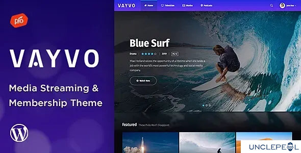 Vayvo - 媒体流媒体与会员主题 5.3