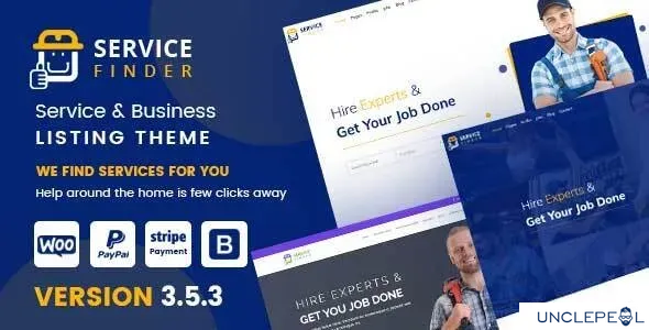 Service Finder - 提供者与商业目录 WordPress 主题 4.0 开心版