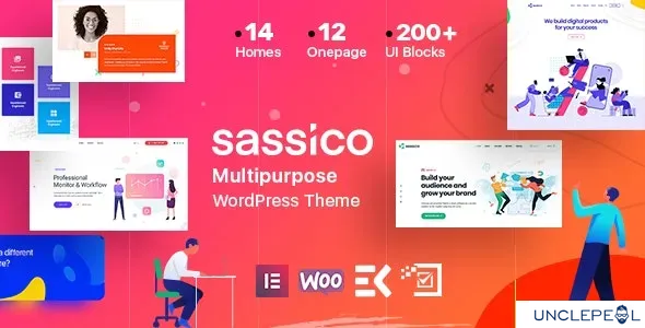Sassico - SaaS 启动多用途 WordPress 主题 3.4 开心版