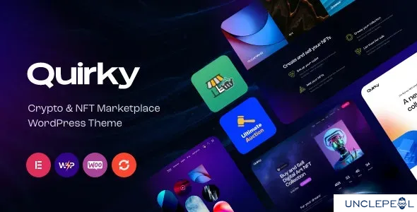 Quirky - NFT、代币与区块链 WCFM 市场 WordPress 主题 1.8 开心版