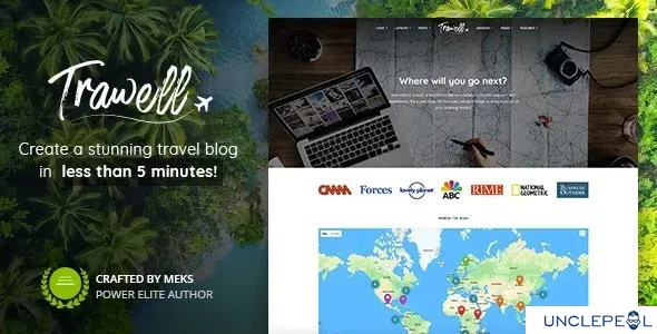 Trawell - 旅行博客 WordPress 主题 1.8.1