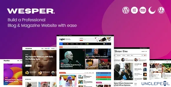 Wesper - 博客与杂志 WordPress 主题 1.0.8