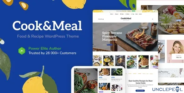 Cook&Meal - 美食博客与食谱 WordPress 主题 1.2 开心版