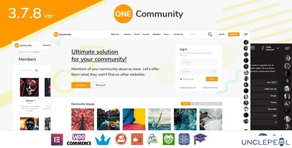 OneCommunity - BuddyPress 会员主题 3.7.9