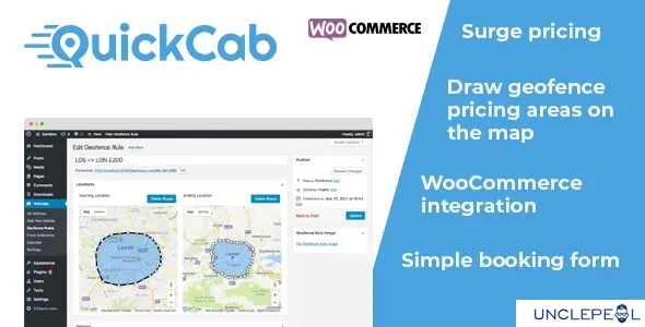 QuickCab: WooCommerce 出租车预订插件 1.3.1