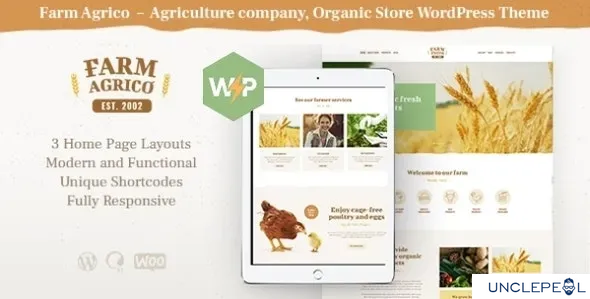 Farm Agrico | 农业商业与有机食品 WordPress 主题 1.3.7