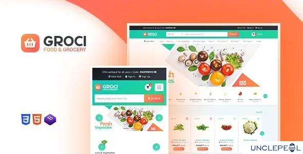 Groci - 有机食品与杂货市场 WordPress 主题 2.2.5 开心版