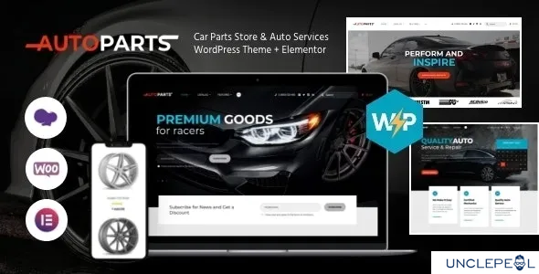 Car Parts Store & Auto Services WordPress 主题 + Elementor 1.5.8 开心版