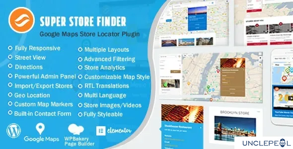 Super Store Finder for WP (Google Maps 门店定位) 6.9.3