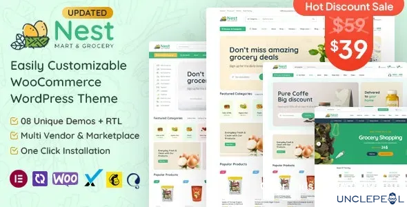 Nest - 食品杂货店 WooCommerce WordPress 主题 1.6
