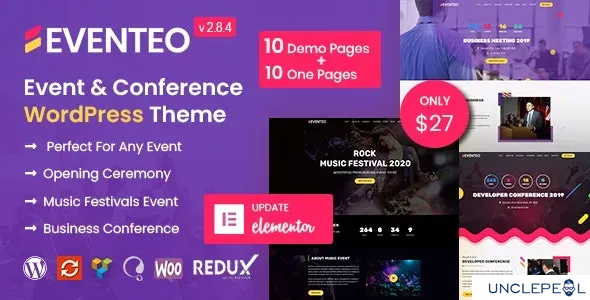 Eventeo - 活动与会议 WordPress 主题 2.8.4 开心版