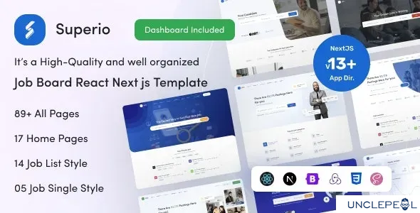 Superio – 职位门户与招聘板 React NextJS 模板 1.9