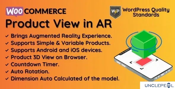 WooCommerce 产品 AR 视图（增强现实）| 3D 产品视图1.2.2 开心版