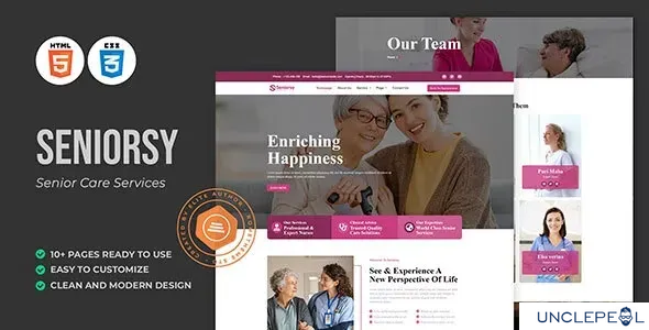 Seniorsy - 老年护理服务 HTML 模板 1.0.0