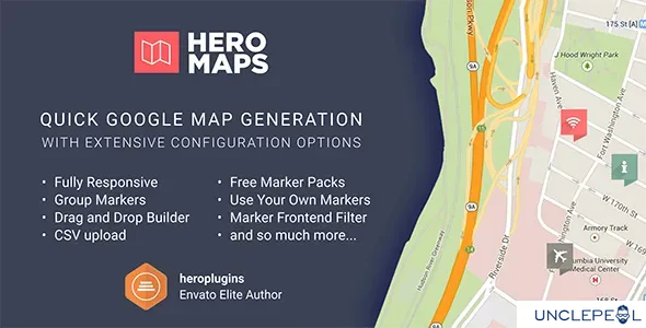 Hero Maps Premium - 可自定义的 Google 地图插件 2.3.9
