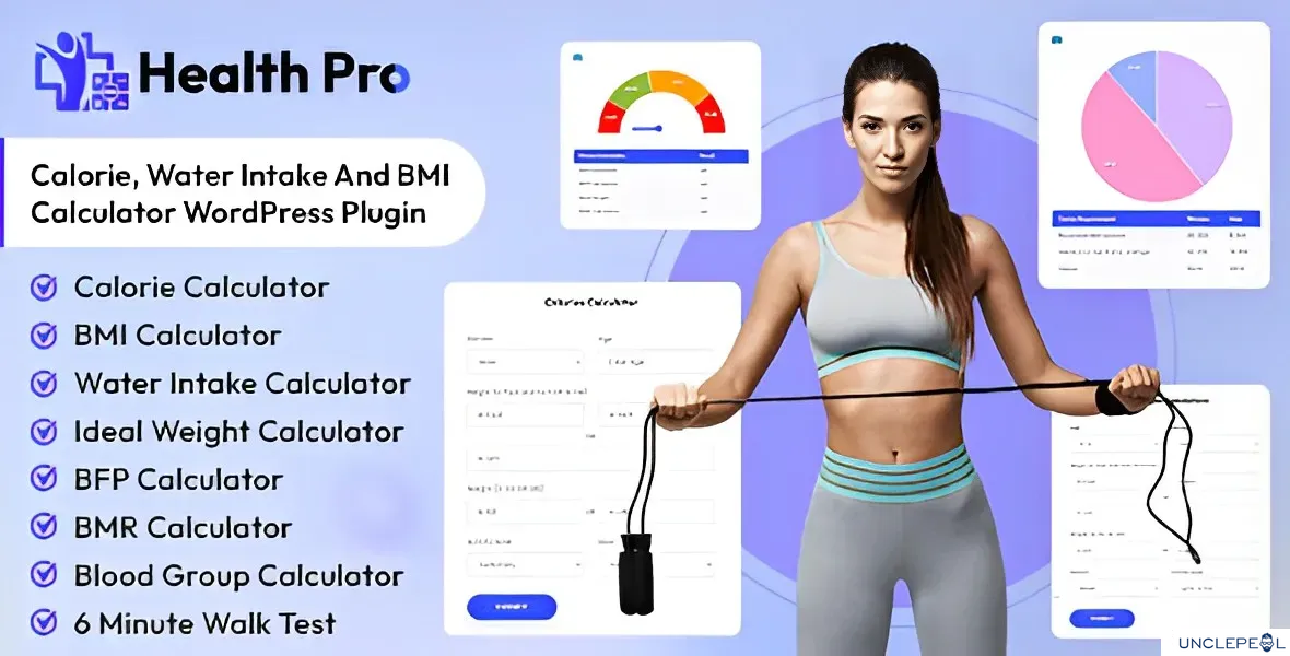 Health Pro – 卡路里、水分摄入与 BMI 计算器 WordPress 插件1.0.4
