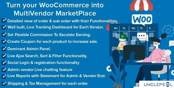 Mercado Pro - 将你的 WooCommerce 转变为多供应商市场1.6.0 开心版