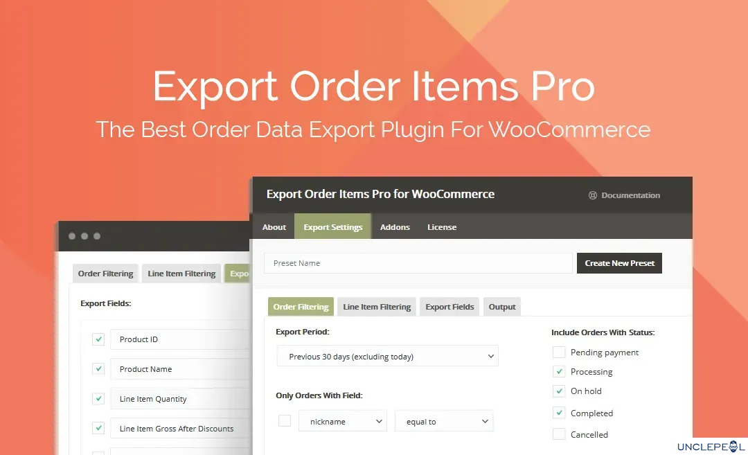 WooCommerce 订单项导出 Pro 2.1.21 开心版