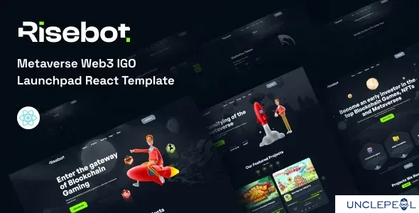 Risebot - 元宇宙 IGO 启动平台 React 模板 1.0.0