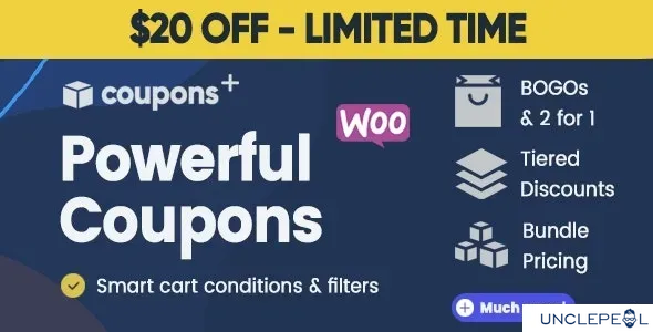Coupons + | 高级 WooCommerce 优惠券插件 1.4.1