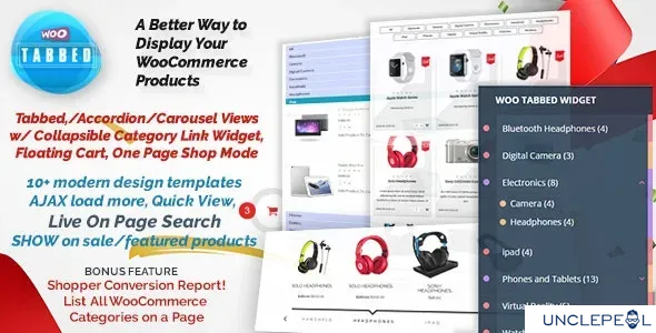 WooCommerce 分类产品列表标签 Pro9.9.7