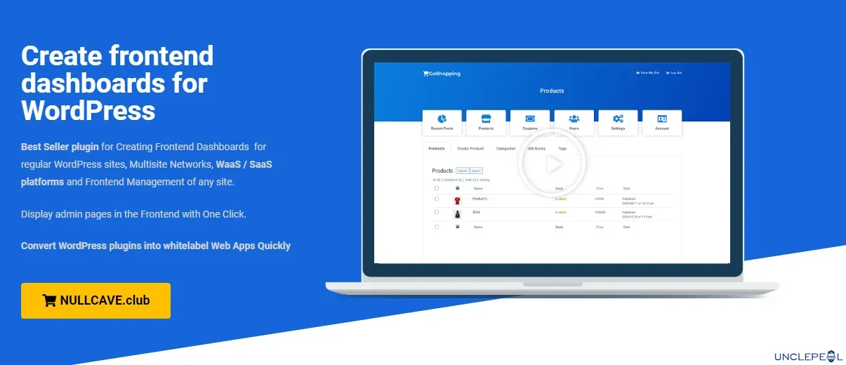 WP 前端管理（高级版）1.20.0 开心版