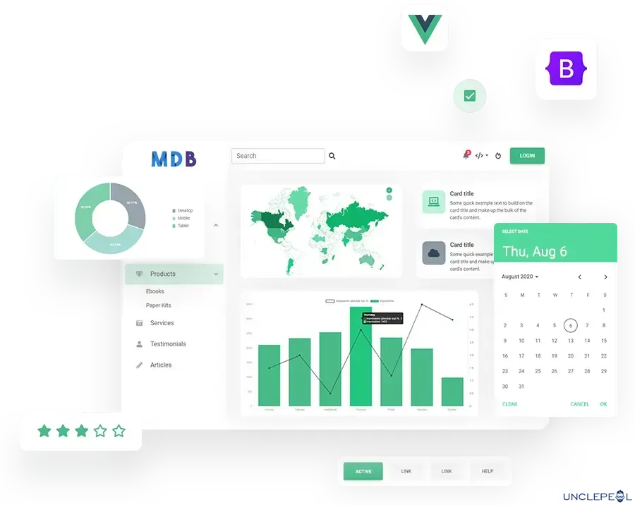 MDB 5 Vue PRO 高级版 3.2.0