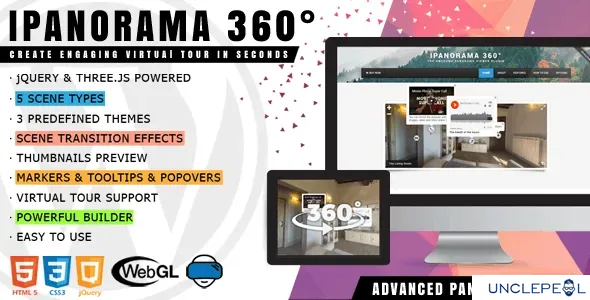 iPanorama 360° - WordPress 虚拟旅游构建器 1.6.29