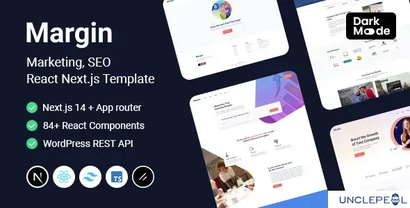 Margin | 营销 SEO Next.js React 模板 + 无头 WordPress 1.0.0