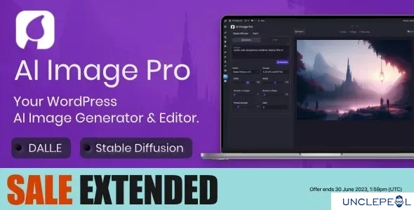 AI 图像专业版 - WordPress AI 图像生成器和编辑器，DALLE 和 Stable Diffusion 2.0.1