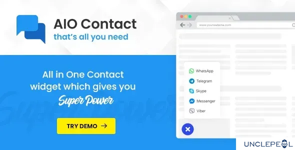 AIO Contact - 全功能联系小部件 - 支持按钮2.6.2