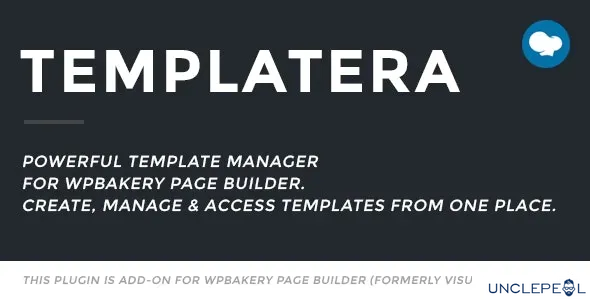 Templatera - WPBakery 页面构建器的模板管理器 2.1.0