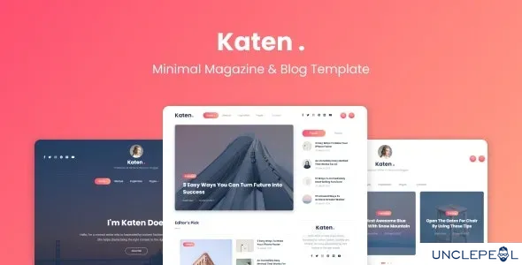 Katen - 极简博客与杂志 HTML 模板 1.0.1