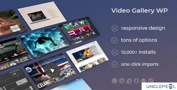 视频画廊 WordPress 插件 / 包含 YouTube、Vimeo、Facebook 页面12.25