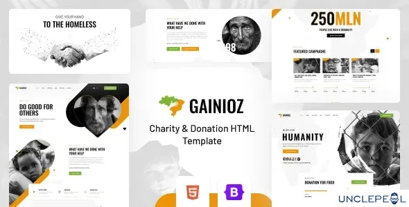 Gainioz - 慈善与捐赠 HTML 模板 1.3