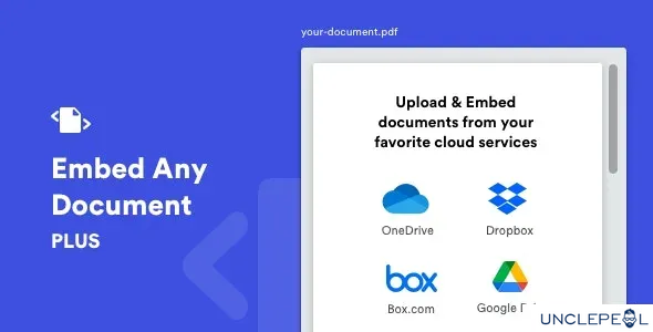 Embed Any Document Plus - WordPress 插件 2.8.1